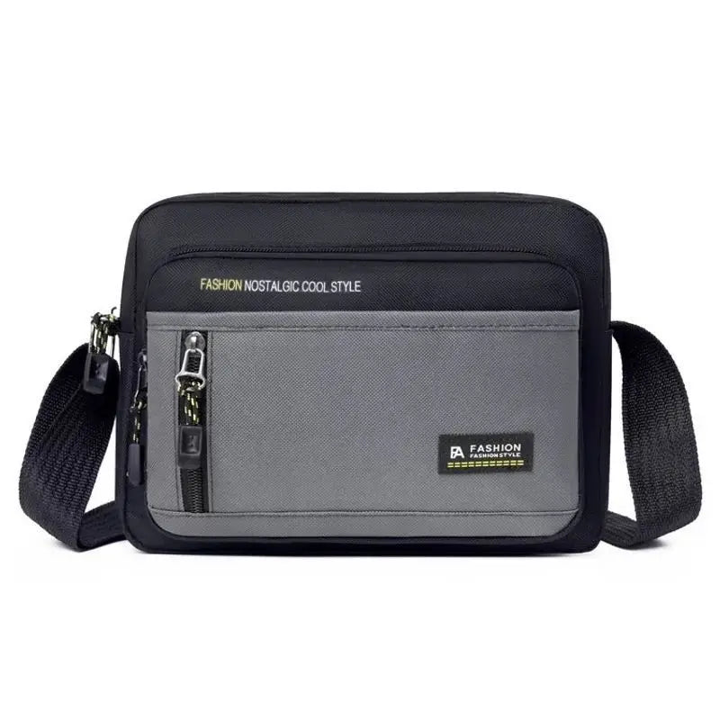 Fashion Men Crossbody Bag Single Shoulder Bags Big Capacity Storage Bag Multi-Pockets Business Crossbody Bags for Work Traveling