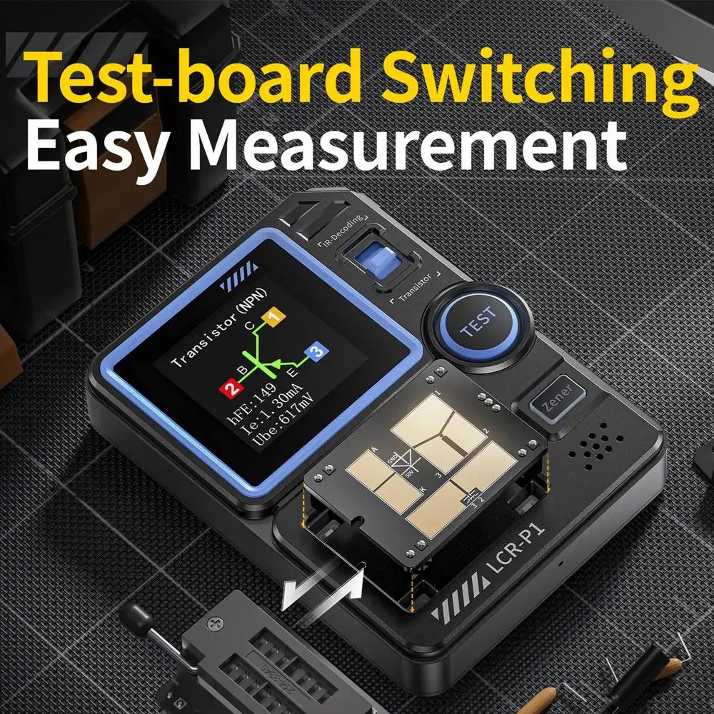 Electronic Component Tester Transistor Tester Transistor Capacitor Tester Graphic Display Capacitance Meter For Electronic