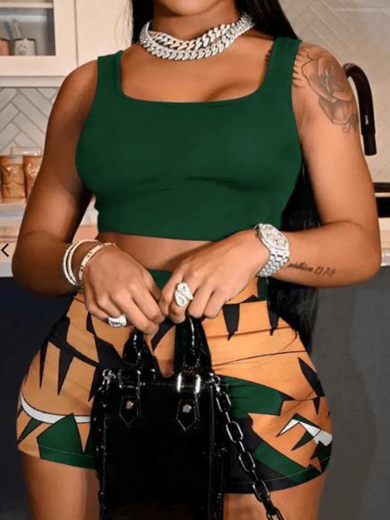 Women's Set Hawaii Beach Holiday Wind Numerical Print Tank Tops & Shorts 2 Piece Set