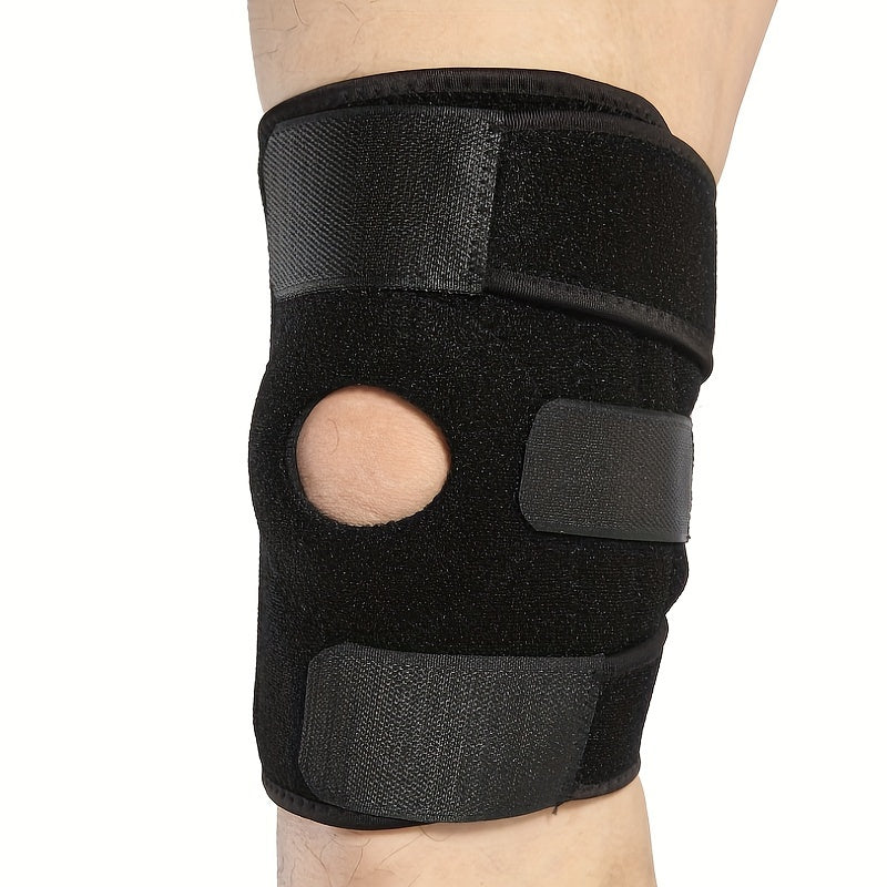 1pc Knee Support Brace for Sports - Patella Bandage Strap Injury Prevention - Fits Up to 70kg - Comfortable and Breathable Knee Protector, kneepad