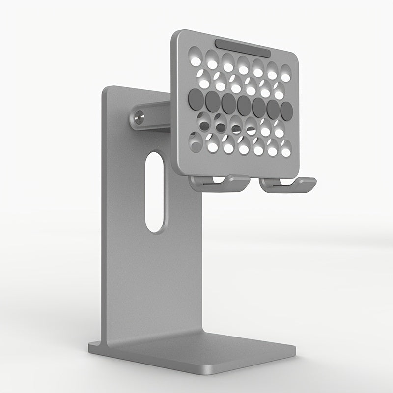 Ergonomic Tablet Stand Holder - Elevate Your Workspace with Universally Compatible Design, Fits iPad Pro, iPhone, and Android Devices, and Frees Up Desk Space