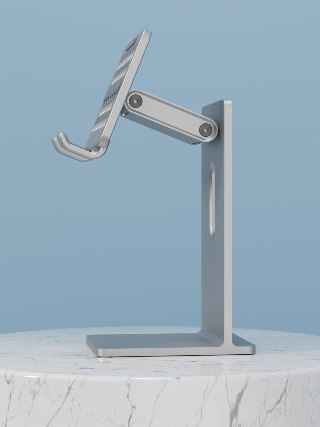 Ergonomic Tablet Stand Holder - Elevate Your Workspace with Universally Compatible Design, Fits iPad Pro, iPhone, and Android Devices, and Frees Up Desk Space