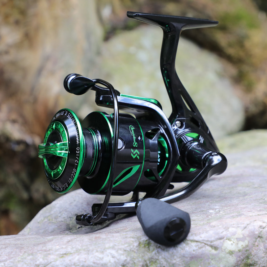 Sougayilang Spinning Fishing Reel - Lightweight 6, 2:1 High-Speed Gear Ratio, Aluminum Alloy Construction, Ergonomic Handle & Adjustable Drag, Mixed Colors for Freshwater & Saltwater Fishing, Ideal Gift for Anglers, Fishing R