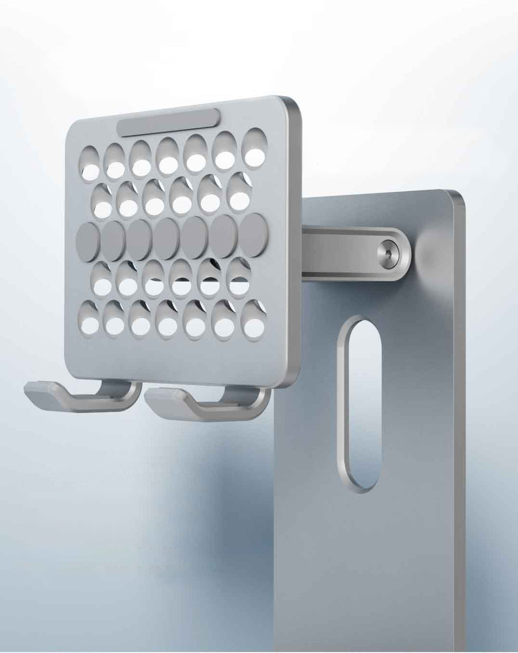 Ergonomic Tablet Stand Holder - Elevate Your Workspace with Universally Compatible Design, Fits iPad Pro, iPhone, and Android Devices, and Frees Up Desk Space